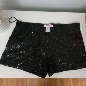 Bongo, shorts, sequins, black, size 7